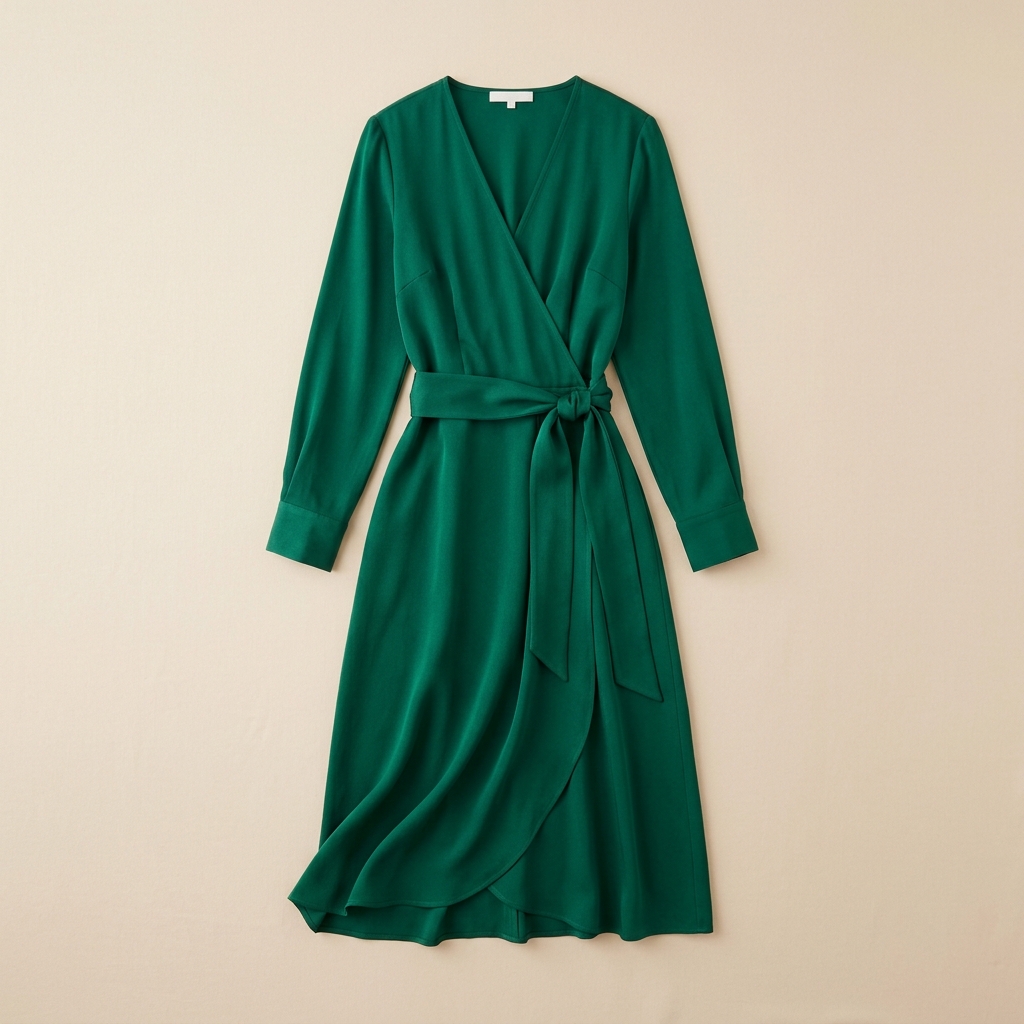 Emerald Wrap Dress